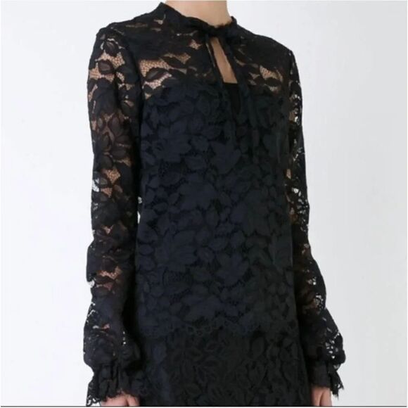 Scanlan Theodore Tie Neck Lace Blouse 6 - Picture 9 of 9